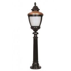 Modi Bahçe Aydınlatma BSU-68011-BSY-BOP Kahverengi/Siyah Boyalı Dış Mekan Aydınlatma E27 Aluminyum Polikarbon Cam 26cm