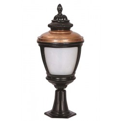 Modi Bahçe Aydınlatma BSU-68011-BSY-KOP Kahverengi/Siyah Boyalı Dış Mekan Aydınlatma E27 Aluminyum Polikarbon Cam 26cm