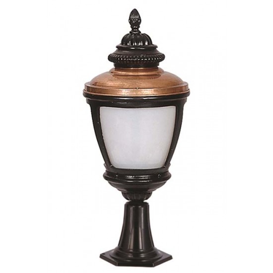 Modi Bahçe Aydınlatma BSU-68011-BSY-KOP Kahverengi/Siyah Boyalı Dış Mekan Aydınlatma E27 Aluminyum Polikarbon Cam 26cm