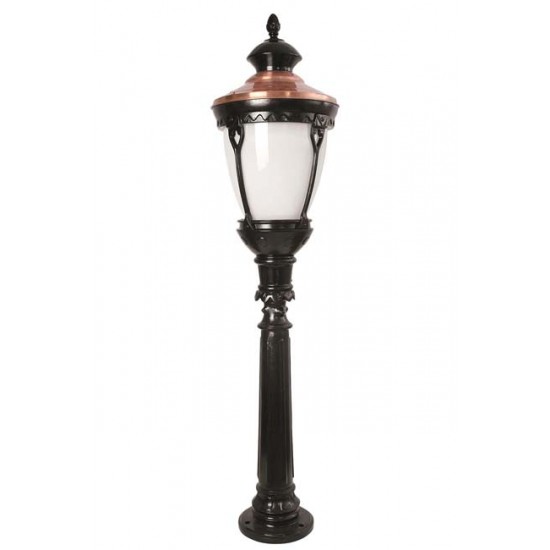 Modi Bahçe Aydınlatma BSU-68026-BSY-BOP Kahverengi/Siyah Boyalı Dış Mekan Aydınlatma E27 Aluminyum Polikarbon Cam 30cm