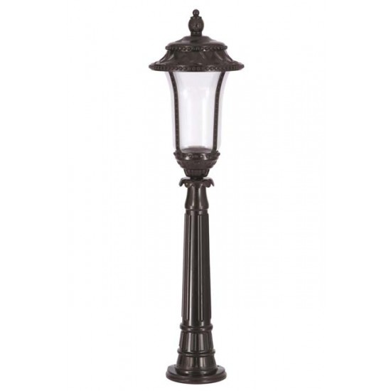 Modi Bahçe Aydınlatma BSU-68027-BSY-B Siyah Boyalı Dış Mekan Aydınlatma E27 Aluminyum Akrilik Cam 28cm