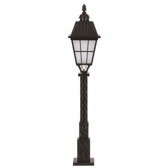 Modi Bahçe Aydınlatma BSU-68035-BSY-BOP Siyah Boyalı Dış Mekan Aydınlatma E27 Aluminyum Cam 23cm