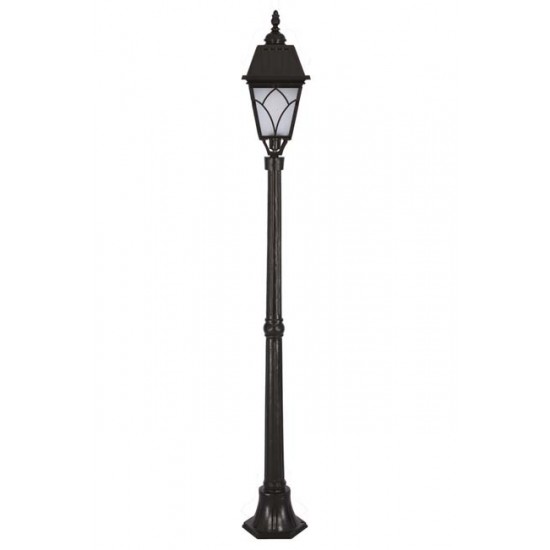 Modi Bahçe Aydınlatma BSU-68038-BSY-M2-OP Siyah Boyalı Dış Mekan Aydınlatma E27 Aluminyum Cam 23cm