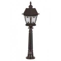 Modi Bahçe Aydınlatma BSU-68040-BSY-M1-OP Siyah Boyalı Dış Mekan Aydınlatma E27 Aluminyum Cam 23cm