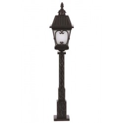 Modi Bahçe Aydınlatma BSU-68040-BSY-M3-OP Siyah Boyalı Dış Mekan Aydınlatma E27 Aluminyum Cam 23cm