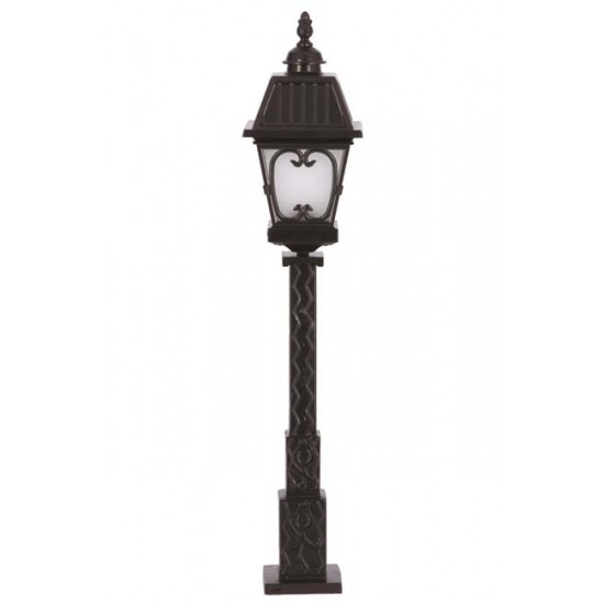 Modi Bahçe Aydınlatma BSU-68040-BSY-M3-OP Siyah Boyalı Dış Mekan Aydınlatma E27 Aluminyum Cam 23cm