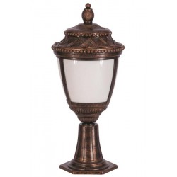 Modi Bahçe Aydınlatma BSU-68041-BKR-OP Kahverengi Boyalı Dış Mekan Aydınlatma E27 Aluminyum Polikarbon Cam 28cm