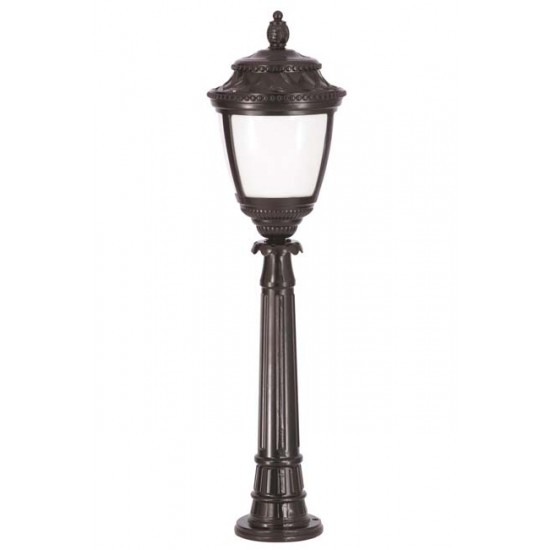 Modi Bahçe Aydınlatma BSU-68041-BSY-OP Siyah Boyalı Dış Mekan Aydınlatma E27 Aluminyum Polikarbon Cam 28cm