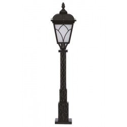 Modi Bahçe Aydınlatma BSU-68043-BSY-BOP Siyah Boyalı Dış Mekan Aydınlatma E27 Aluminyum Cam 23cm