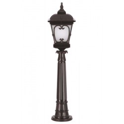 Modi Bahçe Aydınlatma BSU-68044-BSY-M1-OP Siyah Boyalı Dış Mekan Aydınlatma E27 Aluminyum Cam 23cm