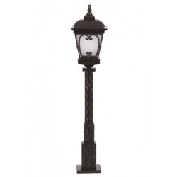 Modi Bahçe Aydınlatma BSU-68044-BSY-M2-OP Siyah Boyalı Dış Mekan Aydınlatma E27 Aluminyum Cam 23cm