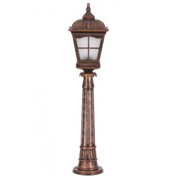 Modi Bahçe Aydınlatma BSU-68045-BKR-OP Kahverengi Boyalı Dış Mekan Aydınlatma E27 Aluminyum Cam 23cm