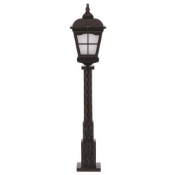 Modi Bahçe Aydınlatma BSU-68045-BSY-M2-OP Siyah Boyalı Dış Mekan Aydınlatma E27 Aluminyum Cam 23cm