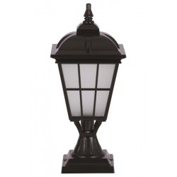 Modi Bahçe Aydınlatma BSU-68046-BSY-M1-OP Siyah Boyalı Dış Mekan Aydınlatma E27 Aluminyum Cam 23cm