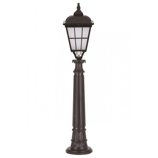 Modi Bahçe Aydınlatma BSU-68046-BSY-M2-OP Siyah Boyalı Dış Mekan Aydınlatma E27 Aluminyum Cam 23cm
