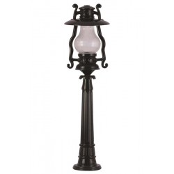 Modi Bahçe Aydınlatma BSU-68047-BSY-BOP Siyah Boyalı Dış Mekan Aydınlatma E27 Aluminyum Akrilik Cam 30cm