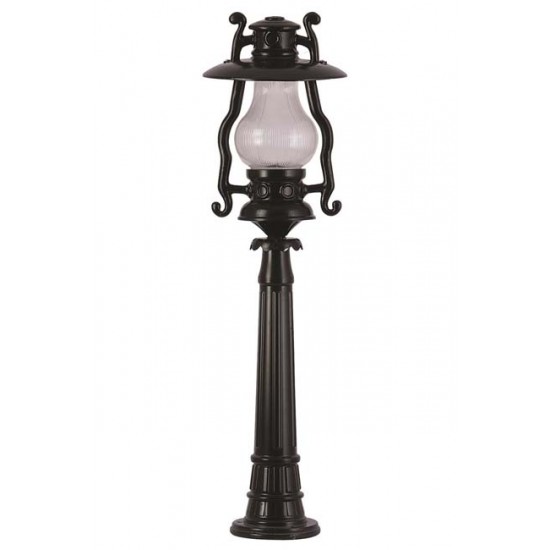 Modi Bahçe Aydınlatma BSU-68047-BSY-BOP Siyah Boyalı Dış Mekan Aydınlatma E27 Aluminyum Akrilik Cam 30cm