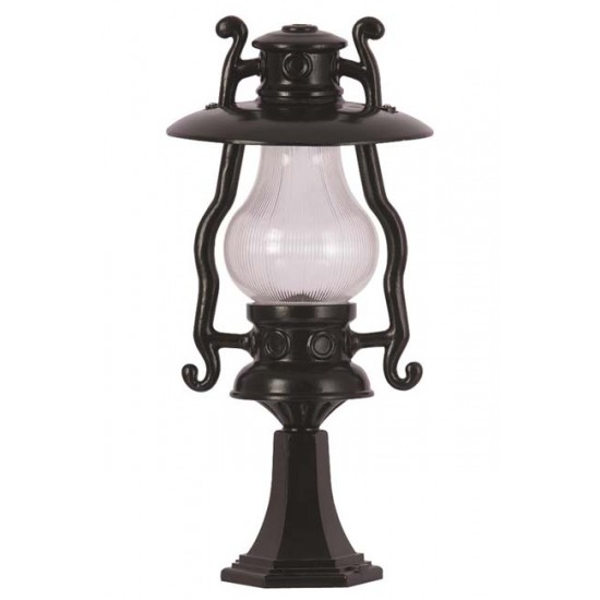 Modi Bahçe Aydınlatma BSU-68047-BSY-KOP Siyah Boyalı Dış Mekan Aydınlatma E27 Aluminyum Akrilik Cam 30cm