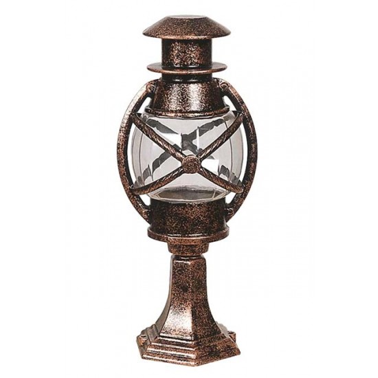 Modi Bahçe Aydınlatma BSU-68048-BKR-K Kahverengi Boyalı Dış Mekan Aydınlatma E27 Aluminyum Polikarbon Cam 22cm