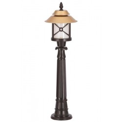 Modi Bahçe Aydınlatma BSU-68049-BSA-BOP Sarı/Siyah Boyalı Dış Mekan Aydınlatma E27 Aluminyum Polikarbon Cam 30cm