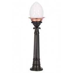 Modi Bahçe Aydınlatma BSU-68050-BSY-OP Sarı/Siyah Boyalı Dış Mekan Aydınlatma E27 Aluminyum Döküm Dip Akrilik Cam 22cm