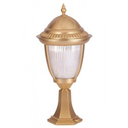 Modi Bahçe Aydınlatma BSU-68053-BSA-K Sarı Boyalı Dış Mekan Aydınlatma E27 Aluminyum Döküm Dip Polikarbon Cam 25cm