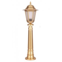 Modi Bahçe Aydınlatma BSU-68054-BSA-BOP Sarı Boyalı Dış Mekan Aydınlatma E27 Aluminyum Döküm Dip Polikarbon Cam 27cm