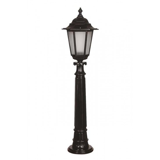Modi Bahçe Aydınlatma BSU-68054-BSY-M1-BOP Siyah Boyalı Dış Mekan Aydınlatma E27 Aluminyum Polikarbon Cam 27cm