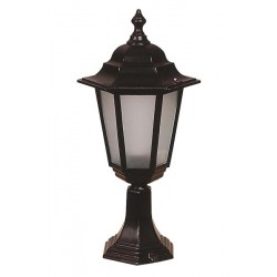Modi Bahçe Aydınlatma BSU-68054-BSY-M2-KOP Siyah Boyalı Dış Mekan Aydınlatma E27 Aluminyum Polikarbon Cam 27cm