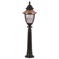 Modi Bahçe Aydınlatma BSU-68055-BSY-B Kahverengi/Siyah Boyalı Dış Mekan Aydınlatma E27 Aluminyum Polikarbon Cam 25cm