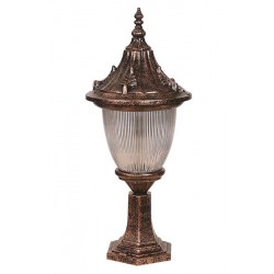 Modi Bahçe Aydınlatma BSU-68056-BKR-M1-K Kahverengi Boyalı Dış Mekan Aydınlatma E27 Aluminyum Polikarbon Cam 26cm