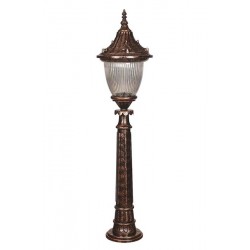 Modi Bahçe Aydınlatma BSU-68056-BKR-M2-B Kahverengi Boyalı Dış Mekan Aydınlatma E27 Aluminyum Döküm Dip Polikarbon Cam 27cm