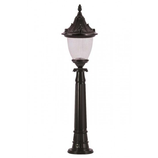 Modi Bahçe Aydınlatma BSU-68056-BSY Siyah Boyalı Dış Mekan Aydınlatma E27 Aluminyum Polikarbon Cam 26cm