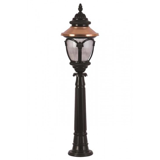 Modi Bahçe Aydınlatma BSU-68057-BSY-B Kahverengi/Siyah Boyalı Dış Mekan Aydınlatma E27 Aluminyum Polikarbon Cam 25cm