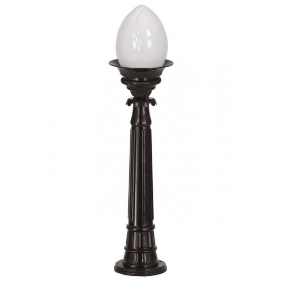 Modi Bahçe Aydınlatma BSU-68058-BSY-BOP Siyah Boyalı Dış Mekan Aydınlatma E27 Aluminyum Akrilik Cam 22cm