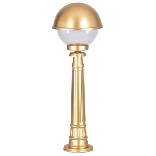 Modi Bahçe Aydınlatma BSU-68060-BSA-BOP Sarı Boyalı Dış Mekan Aydınlatma E27 Aluminyum Polikarbon Cam 30cm