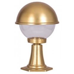 Modi Bahçe Aydınlatma BSU-68060-BSA-KOP Sarı Boyalı Dış Mekan Aydınlatma E27 Aluminyum Polikarbon Cam 30cm
