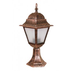 Modi Bahçe Aydınlatma BSU-68062-BKR-M2-OP Kahverengi Boyalı Dış Mekan Aydınlatma E27 Aluminyum Polikarbon Cam 18cm