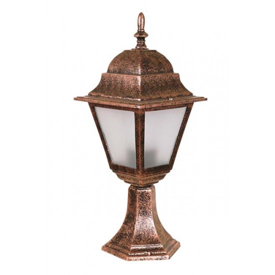 Modi Bahçe Aydınlatma BSU-68062-BKR-M2-OP Kahverengi Boyalı Dış Mekan Aydınlatma E27 Aluminyum Polikarbon Cam 18cm