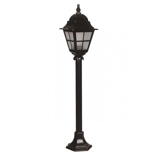 Modi Bahçe Aydınlatma BSU-68062-BSY-M1-OP Siyah Boyalı Dış Mekan Aydınlatma E27 Aluminyum Polikarbon Cam 18cm