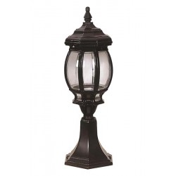 Modi Bahçe Aydınlatma BSU-68063-BSY-K Siyah Boyalı Dış Mekan Aydınlatma E27 Aluminyum Polikarbon Cam 20cm