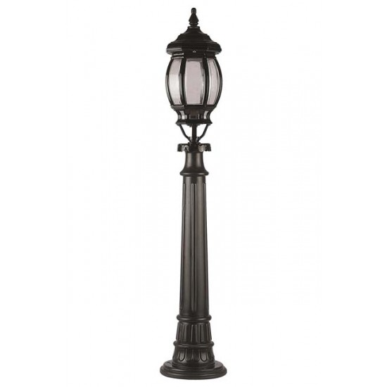 Modi Bahçe Aydınlatma BSU-68063-BSY-M1-B Siyah Boyalı Dış Mekan Aydınlatma E27 Aluminyum Polikarbon Cam 20cm