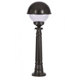 Modi Bahçe Aydınlatma BSU-68064-BSY-M1-BOP Siyah Boyalı Dış Mekan Aydınlatma E27 Aluminyum Polikarbon Cam 30cm