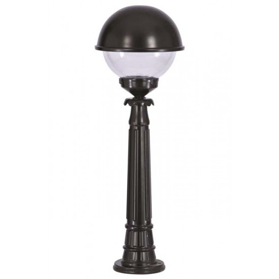 Modi Bahçe Aydınlatma BSU-68064-BSY-M1-BOP Siyah Boyalı Dış Mekan Aydınlatma E27 Aluminyum Polikarbon Cam 30cm