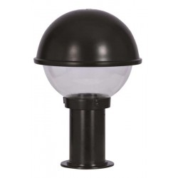 Modi Bahçe Aydınlatma BSU-68064-BSY-M1-K Siyah Boyalı Dış Mekan Aydınlatma E27 Aluminyum Polikarbon Cam 30cm