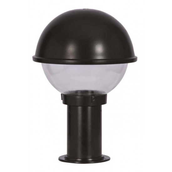 Modi Bahçe Aydınlatma BSU-68064-BSY-M1-K Siyah Boyalı Dış Mekan Aydınlatma E27 Aluminyum Polikarbon Cam 30cm