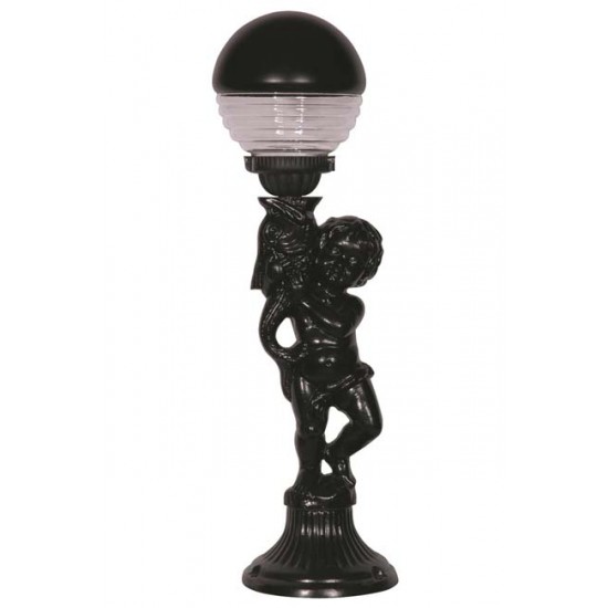 Modi Bahçe Aydınlatma BSU-68072-BSY Siyah Boyalı Dış Mekan Aydınlatma E27 Aluminyum Akrilik Cam 20cm