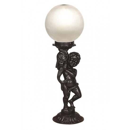 Modi Bahçe Aydınlatma BSU-68074-BSY-OP Siyah Boyalı Dış Mekan Aydınlatma E27 Aluminyum Akrilik Cam 20cm