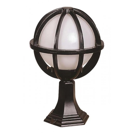 Modi Bahçe Aydınlatma BSU-68078-BSY-KOP Siyah Boyalı Dış Mekan Aydınlatma E27 Aluminyum Polietilen Cam 25cm