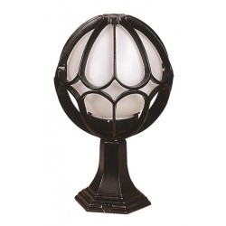 Modi Bahçe Aydınlatma BSU-68078-BSY-M1-OP Siyah Boyalı Dış Mekan Aydınlatma E27 Aluminyum Polietilen Cam 25cm